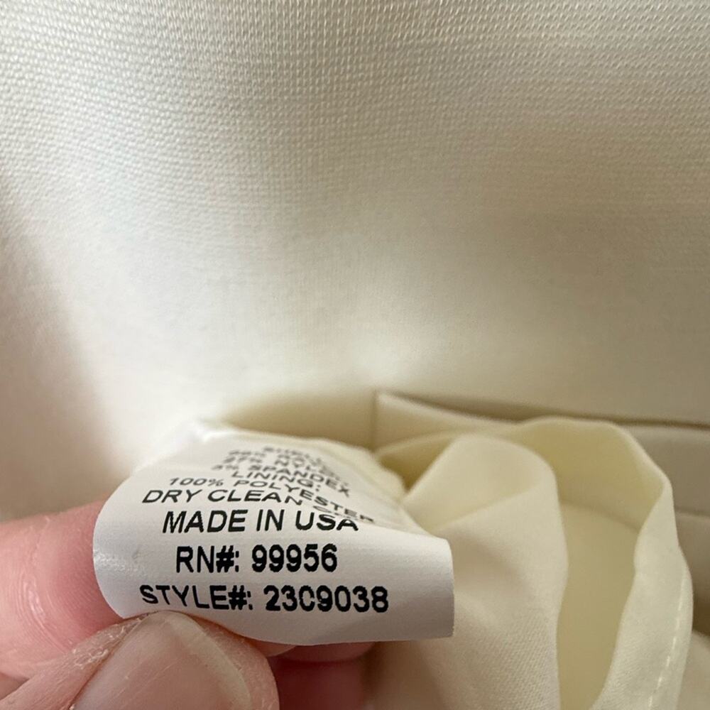 NWT Shoshanna Long Sleeve Shift Dress Ivory/Cream Size 6 - Picture 7 of 11